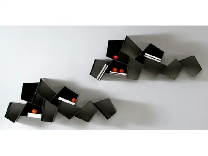 W SU LINE - Floating metal bookcase _ Ronda Design